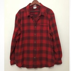 Columbia Flannel Long Sleeve Work Shirt Pocket Read
